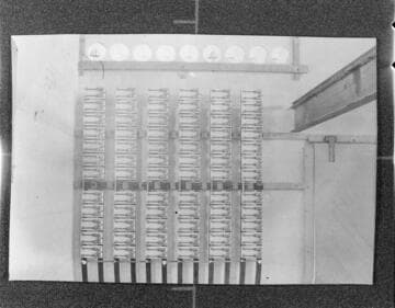 The interior of the power house at Santa Ana River #1 Hydro Plant