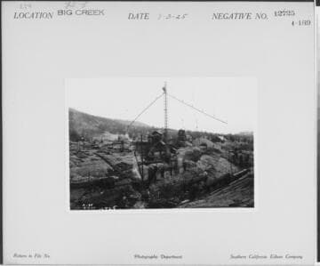 Big Creek, Florence Lake Dam - Construction of multiple-arch dam
