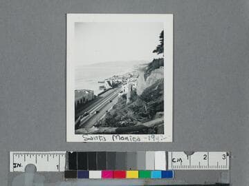 Pacific Coast Highway and coastline, Santa Monica