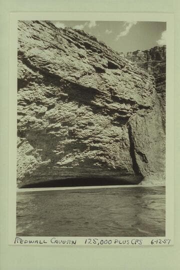 Redwall Cavern. Approximate flow: 125,000 cfs