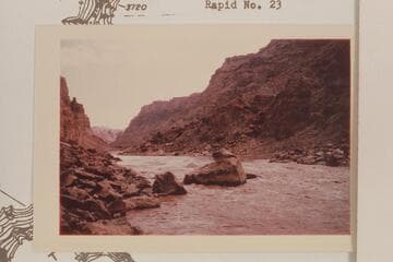 The head of Rapid No. 22. Rapid No. 21 in distance