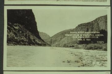 Green River Investigation: Downstream in Whirlpool Canyon, from Jones' Hole Creek