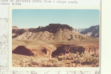 Ellis and Hafterson. West side of Newberry Butte from a ridge south of Hawkins Butte