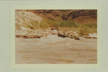 Bill Beer pilots the "Emma Dean" in Chuar Rapid