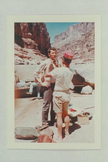 Frank LaRue makes up Bill Beer. Boulder Narrows