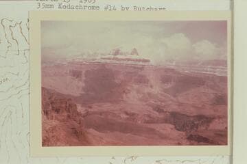 Brahma and Zoroaster Temples from the Kaibab Trail