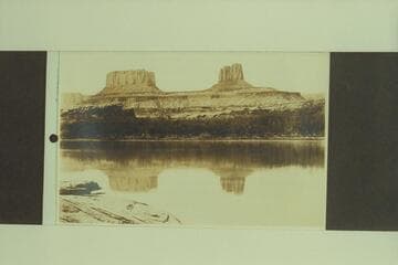 Buttes of the Cross; Crescent Castle. From Bonita Bend, Mile 29.7