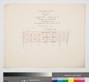 Copy of a part of the Map of the Mott Tract