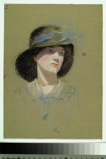 Woman in Black Hat