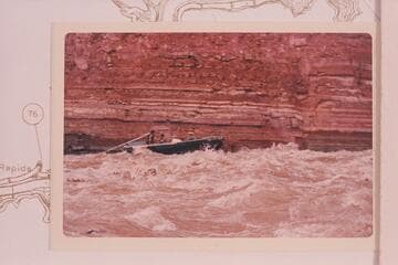 The "Maid" cruising in Unkar Rapid for Disney's Powell picture