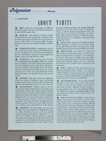 About Tahiti