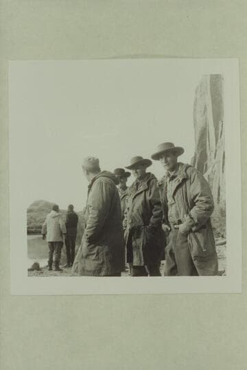 Extras in the Disney crew--"The Colorado River Story." Charles North is second from right. Opposite Kings Bottom below Moab