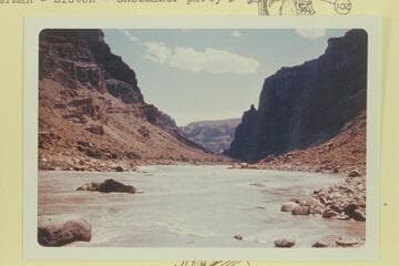Down Cataract Canyon from approximately Mile 204 3/4. Last week in June. Upstream from location of loss of Best Expedition boat