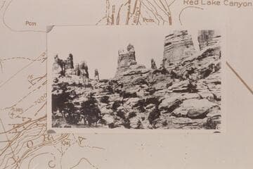The Sentinels. Top of trail into Spanish Bottom