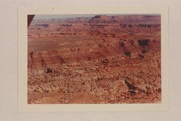 North northwest from east of Cataract Canyon. Junction Butte is upper center. Candlestick Tower is quarter left at upper margin