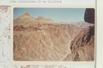 Newberry Butte. View upriver from head of Cottonwood Spur Trail