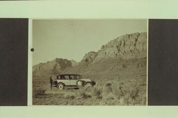 Road near Lees Ferry. Santa Fe Railway photo 28-445. From Freeman collection