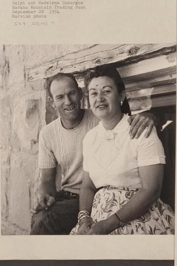 Ralph and Madaline Cameron. Navajo Mountain Trading Post